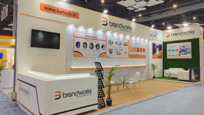 Professional exhibition booth design for tech and electronics brands by Mixxture Exhibition & Events.